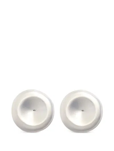 Patou Disc Clip Earring In Silver