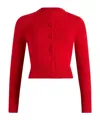 Patou Crew Neck Ribbed Knitwear With Long Sleeves In Red