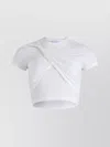 Patou Draped Cropped Organic Cotton T-shirt