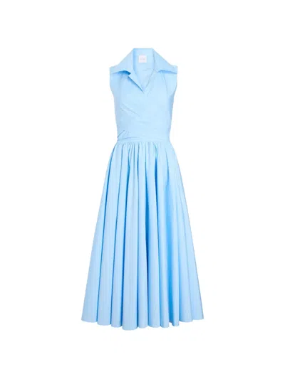 Patou Drapiertes Midikleid In Blue