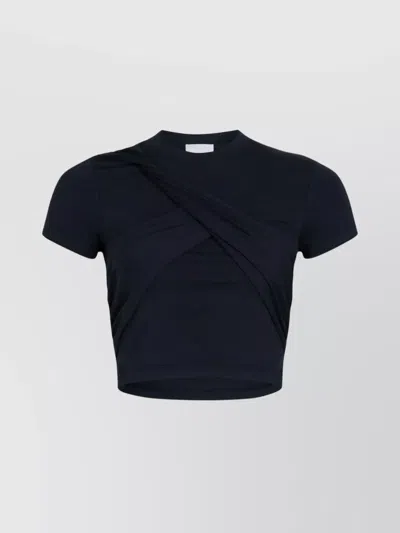PATOU DRAPED ORGANIC COTTON T-SHIRT