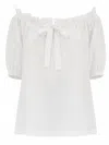 Patou Drawstring Organic Cotton T-shirt In White