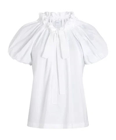 PATOU PATOU RUFFLED TIE-NECK BLOUSE