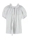 Shop Patou Drawstring T-shirt In White