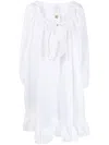 Patou Woman Mini Dress White Size 6 Cotton In White