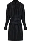 Patou Safari Mini Dress In Black