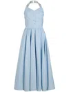 Patou Pastel Ice-colored Midi Dress In Pearl Blue