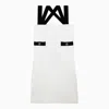 Patou Crossed Straps Mini Dress In White