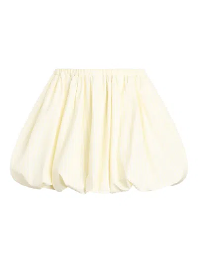 Patou Elasticated-waist Bloomer Mini Skirt In Yellow