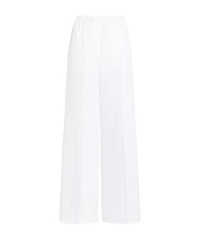 Patou Elasticated-waist Straight Trousers In White