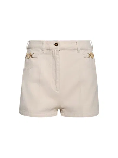 Patou Embellished Shorts Natural In Neutrals