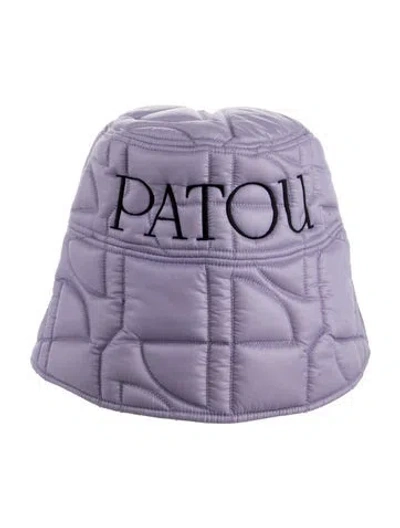 Pre-owned Patou Embroidered Bucket Hat In Purple