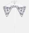 Patou Embroidered Cotton Poplin Collar In White
