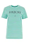 Patou Green Embroidered Cotton T-shirt