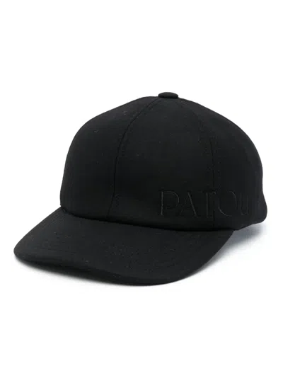 PATOU EMBROIDERED-LOGO FELT CAP
