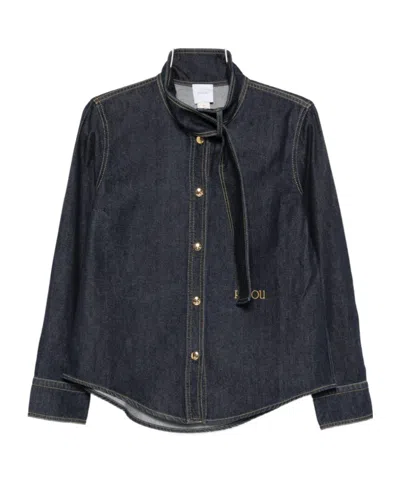 PATOU EMBROIDERED LOGO SHIRT