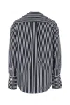 Patou Embroidered Poplin Violin Shirt In Black
