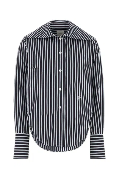 PATOU PATOU EMBROIDERED POPLIN VIOLIN SHIRT