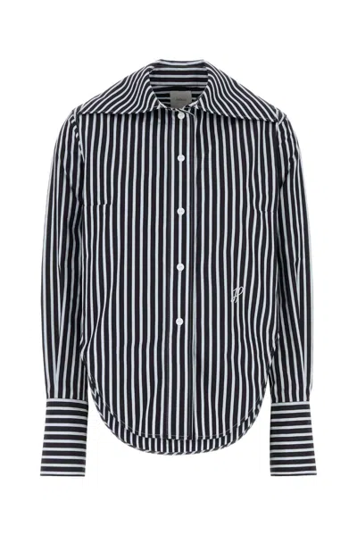 PATOU EMBROIDERED POPLIN VIOLIN SHIRT