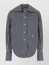 Patou Embroidered Poplin Violin Shirt In Black