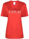 Patou Logo-print Organic Cotton T-shirt In Red