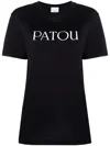 Patou Logo T-shirt In Soft Cotton With Classic Fit And Versatile Style In Black