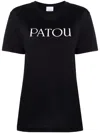 Patou Logo T-shirt In Soft Cotton With Classic Fit And Versatile Style In Black
