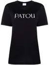 Patou Black Logo-print T-shirt In Black  