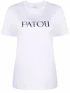 Patou Logo-print Organic-cotton T-shirt In White