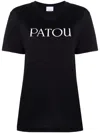 Patou Logo T-shirt In Soft Cotton With Classic Fit And Versatile Style In Black