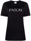 Patou Logo T-shirt In Soft Cotton With Classic Fit And Versatile Style In Black