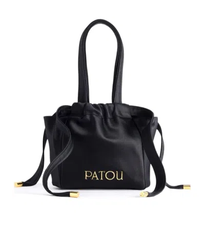 Patou Evening Clutch Bag In Black