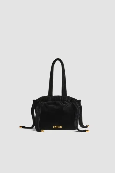 Patou Evening Mini Pouch Handbag In Black