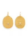 Patou Face Earrings In Gold