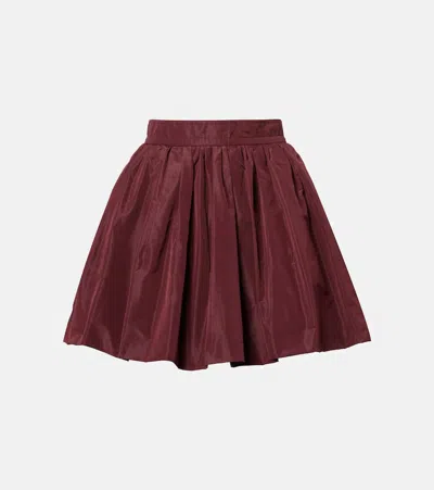 Patou Faille Balloon Miniskirt In Burgundy
