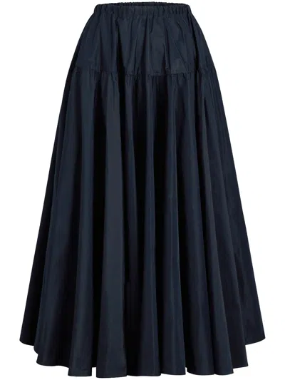 Patou Faille Maxi Skirt In Blue