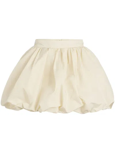 Patou Faille Mini Bubble Skirt In White