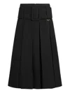 Patou Faltenrock Mit Gürtel In Black