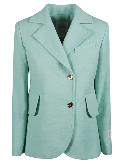 Patou Fitted Two Buttoned Blazer In Green