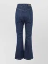 Patou Flared Denim Trousers Featuring Gold-tone Hardware