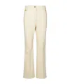 Patou Flared Denim Trousers In Neutral