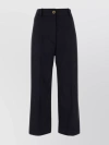 PATOU FLARED HIGH-WAISTED WOOL BLEND TROUSERS
