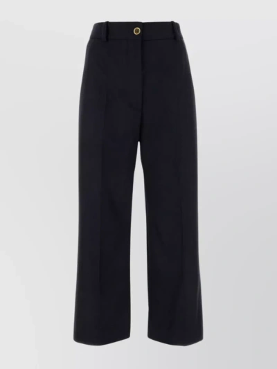 Patou Tailored Cropped Trousers In Blue