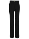 Patou Trousers Flared Leg Belt Loops In Black