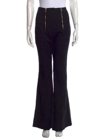 Pre-owned Patou Flared Pants In Black