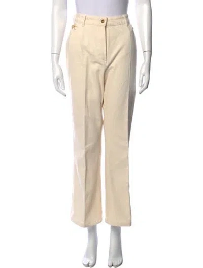 Pre-owned Patou Flared Pants In Neutrals