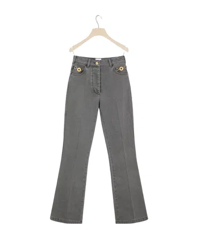 Patou Flared Trousers In Organic Cotton Denim
