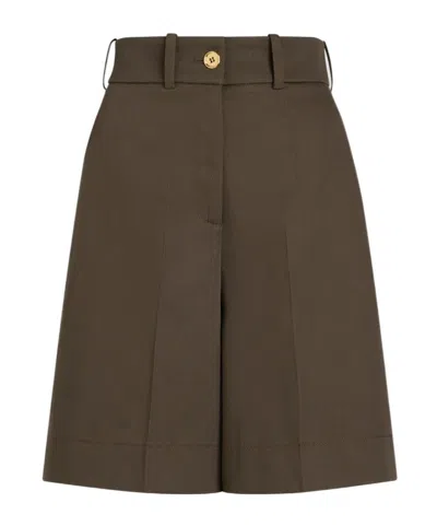 PATOU GABARDINE BERMUDA SHORTS