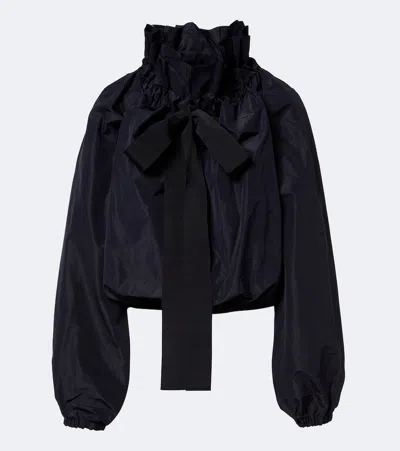 Patou Gathered Blouse In Blue