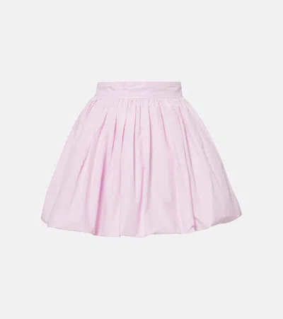 Patou Minirock Aus Baumwolle In Pink